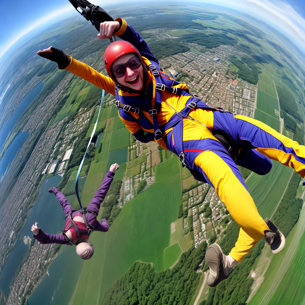 parachute jumping