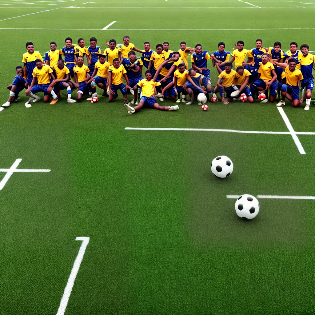 football team in ground