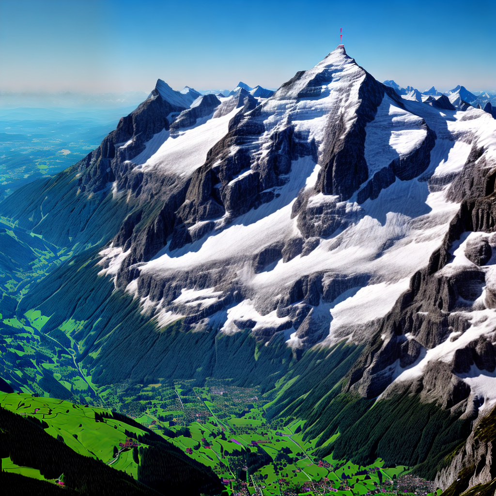Top mountain of switzerland