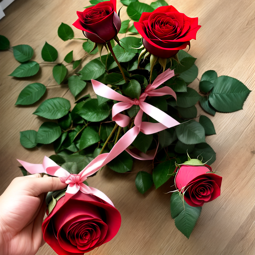 best way to give red rose