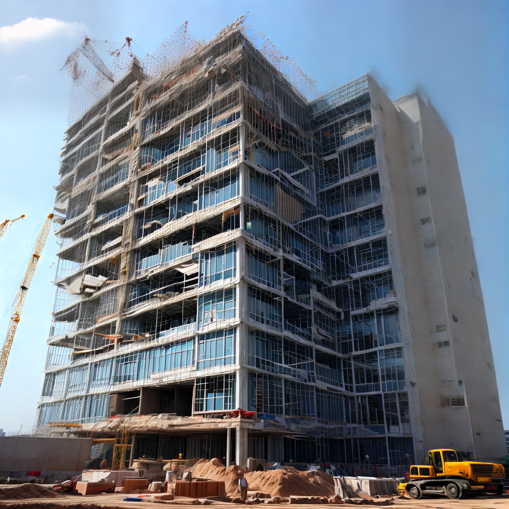 under construction building