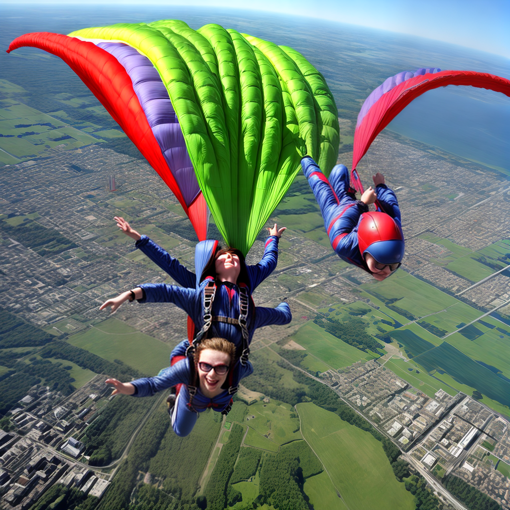 parachute jumping