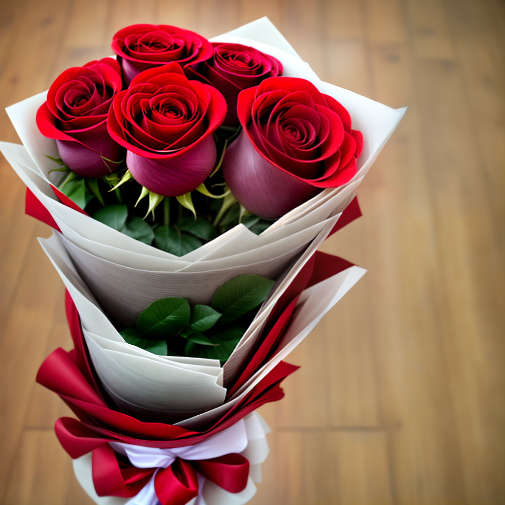 best way to give red rose