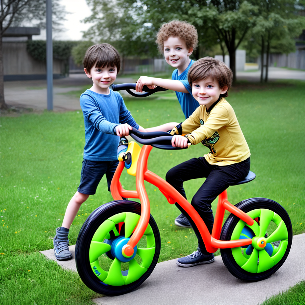design a futuristic cycle for kids