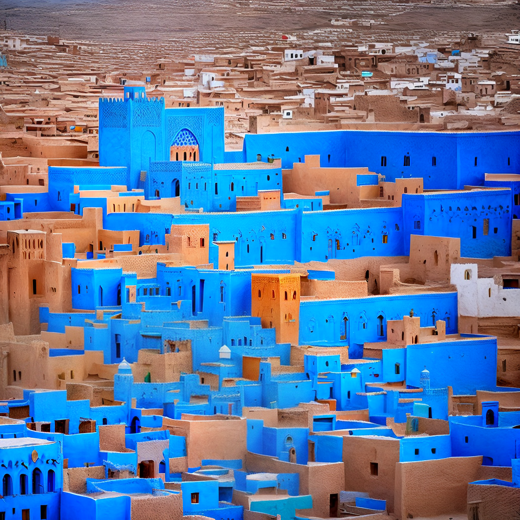 Morocco blue city