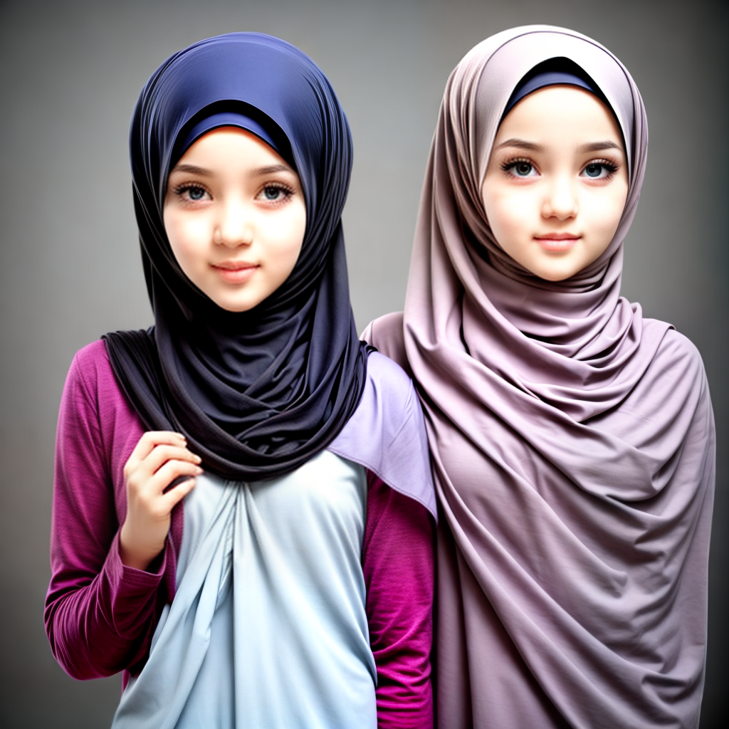 cute girl wear hijab