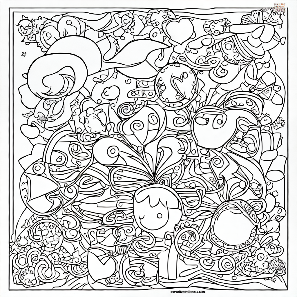 design a book cover for kids cartoon coloring book