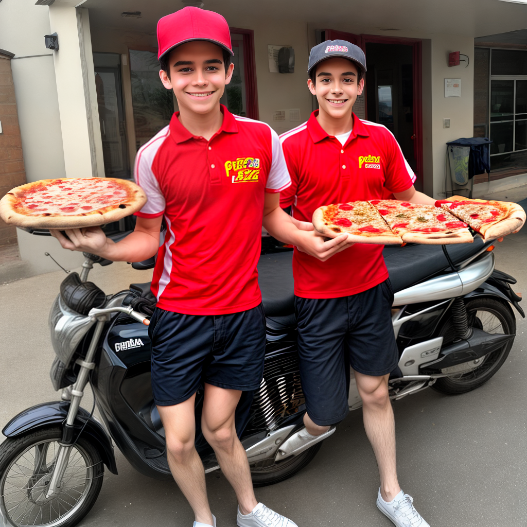 pizza delivery boy