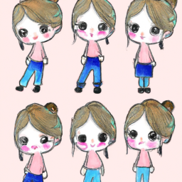 cute girls art