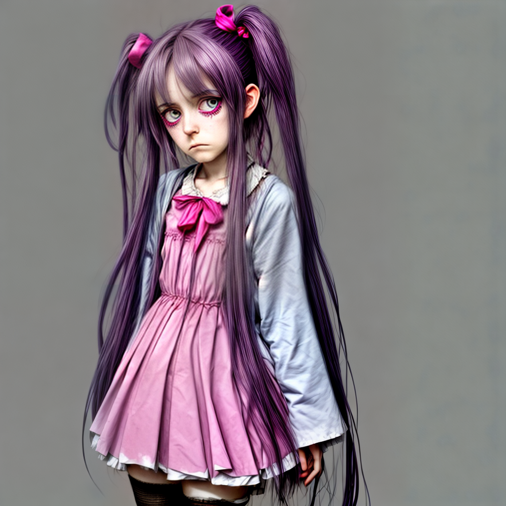 cure girl looking sad