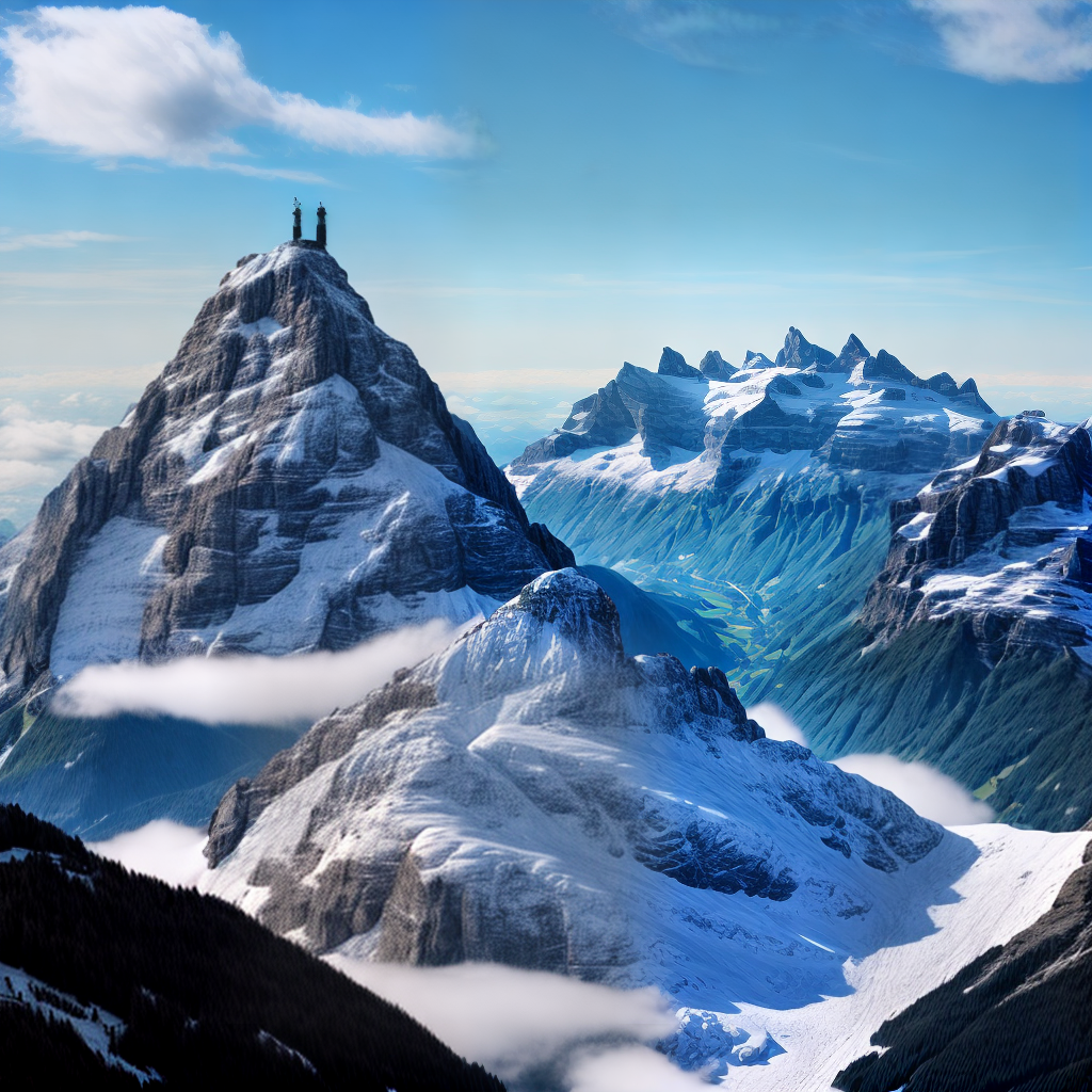 Top mountain of switzerland