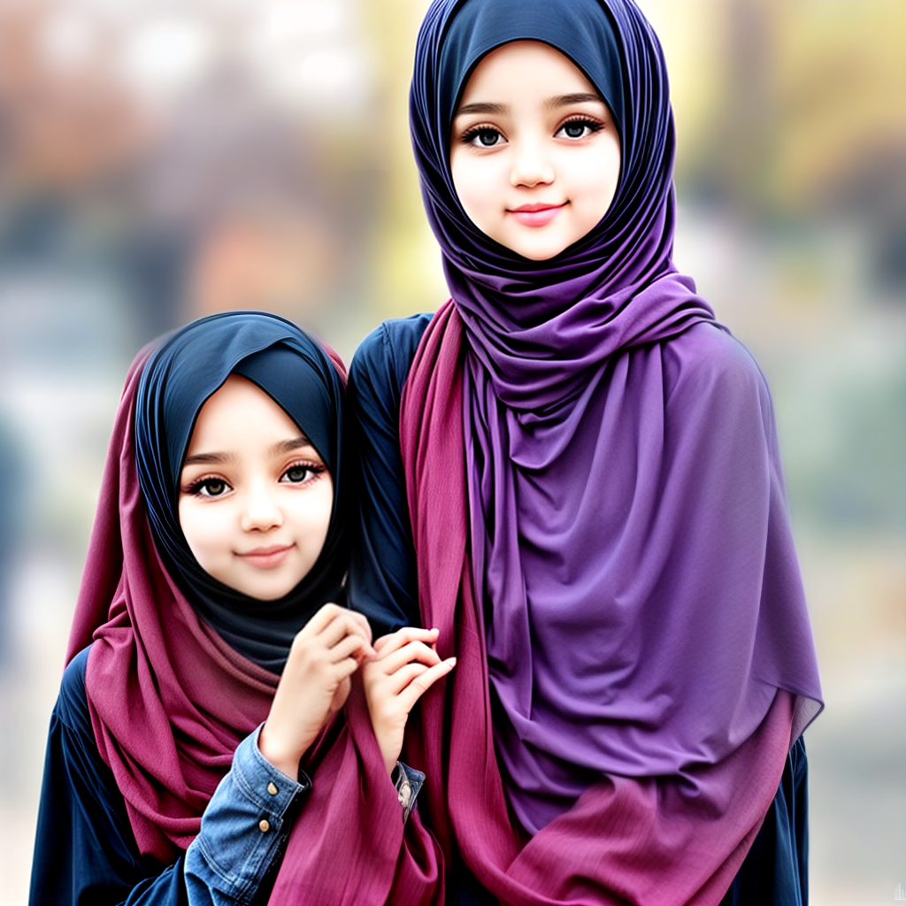 cute girl wear hijab