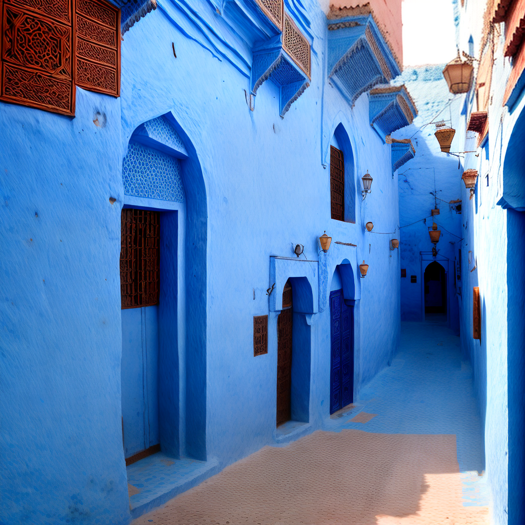 Morocco blue city