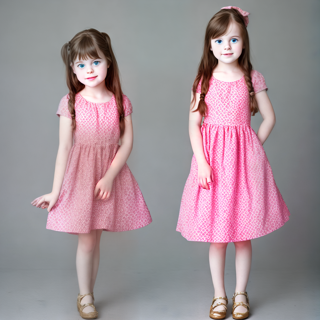 Cute young girl wearing nice dress