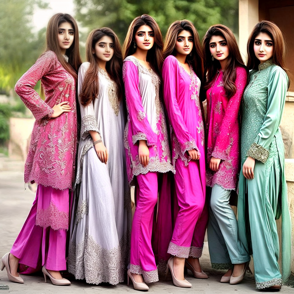 beautiful pakistani girls wearing local dress