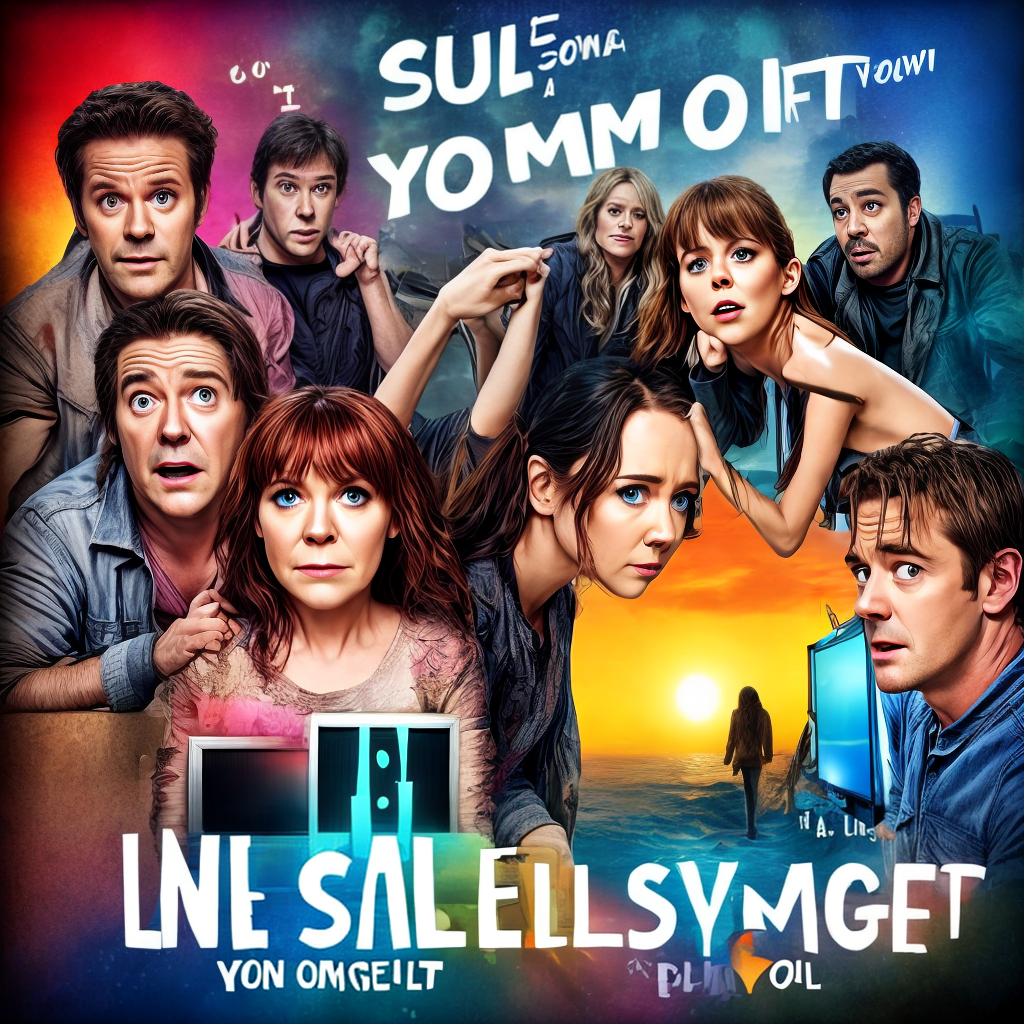 generate a TV show poster to post on social media containing show name "Life must go on"