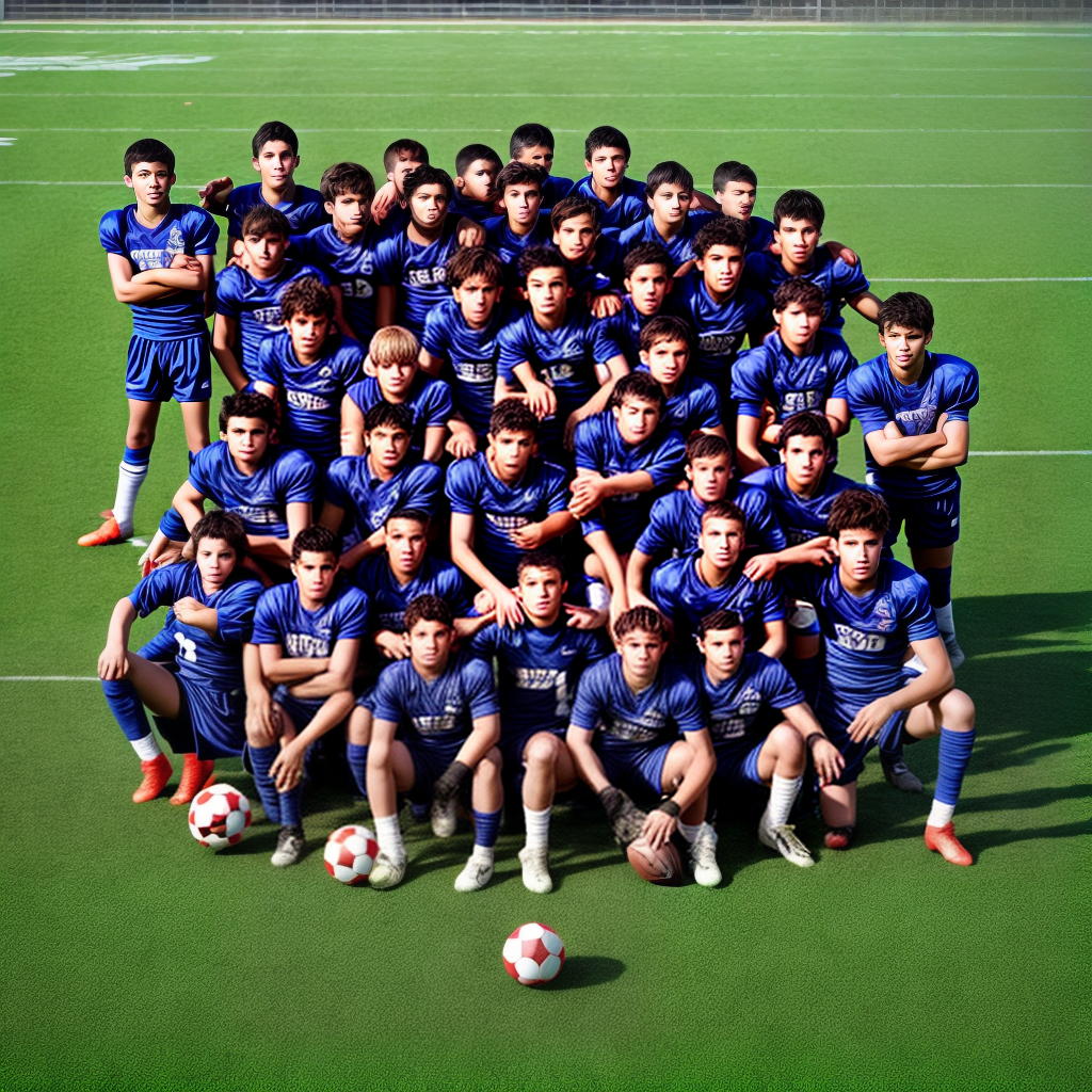 football team in ground