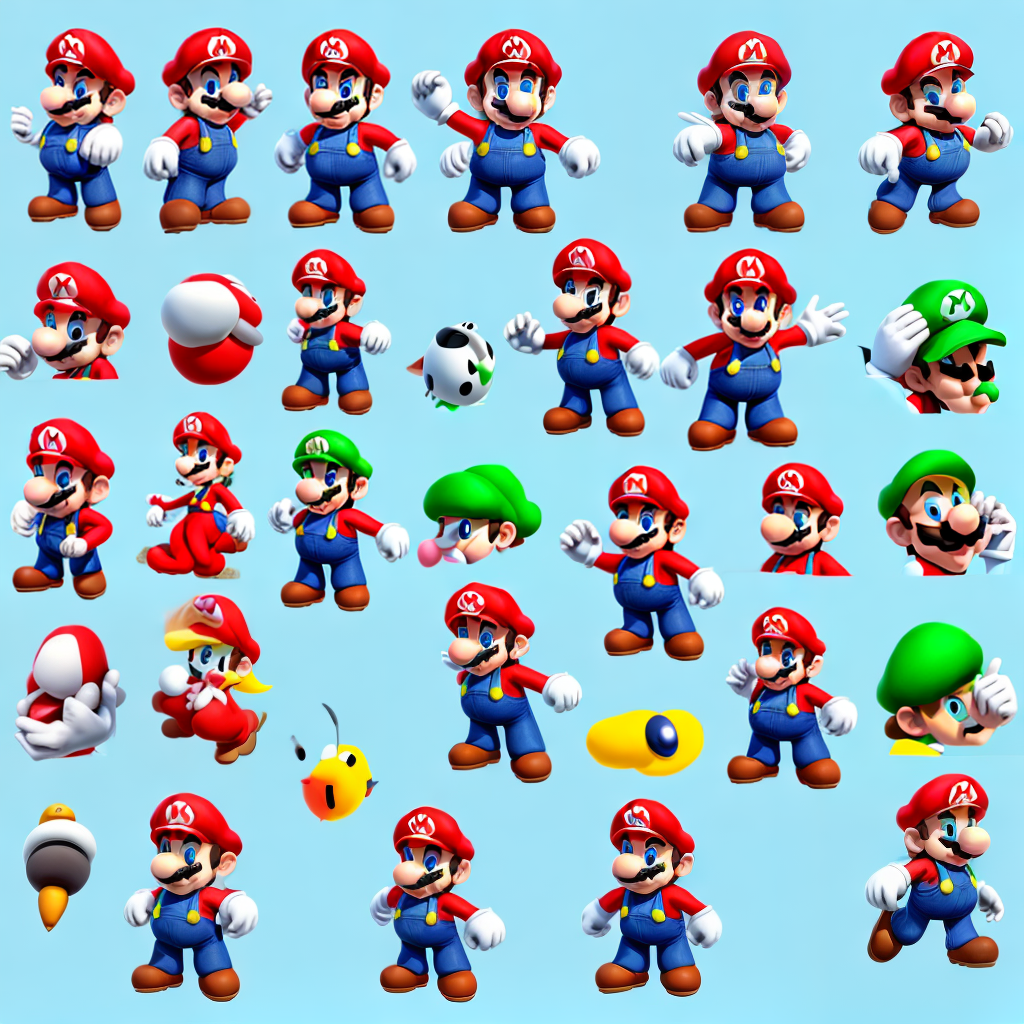 design a super mario type character for game