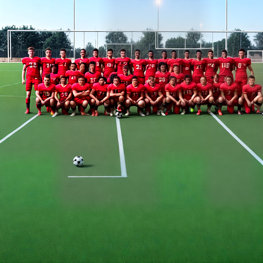 football team in ground